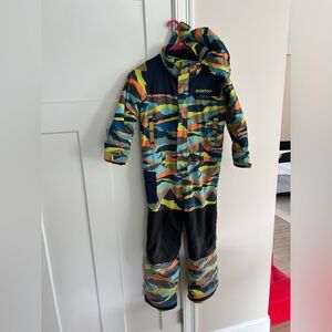 Burton Kids Multi-Color Camo Snow Suit - Blue, Green, Orange